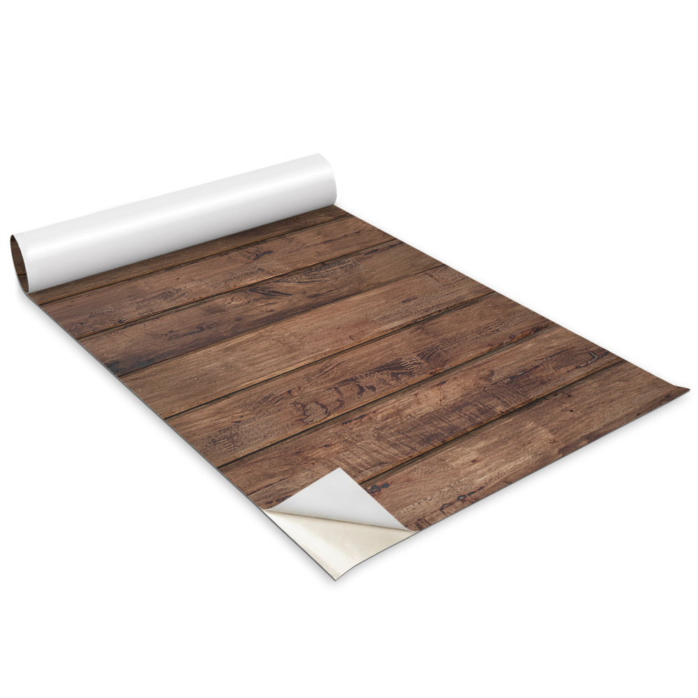 Bútor matrica Sötét fa deszkák