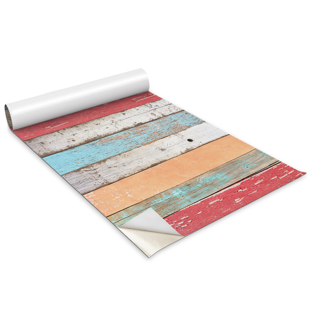 Bútor matrica Színes deszkák