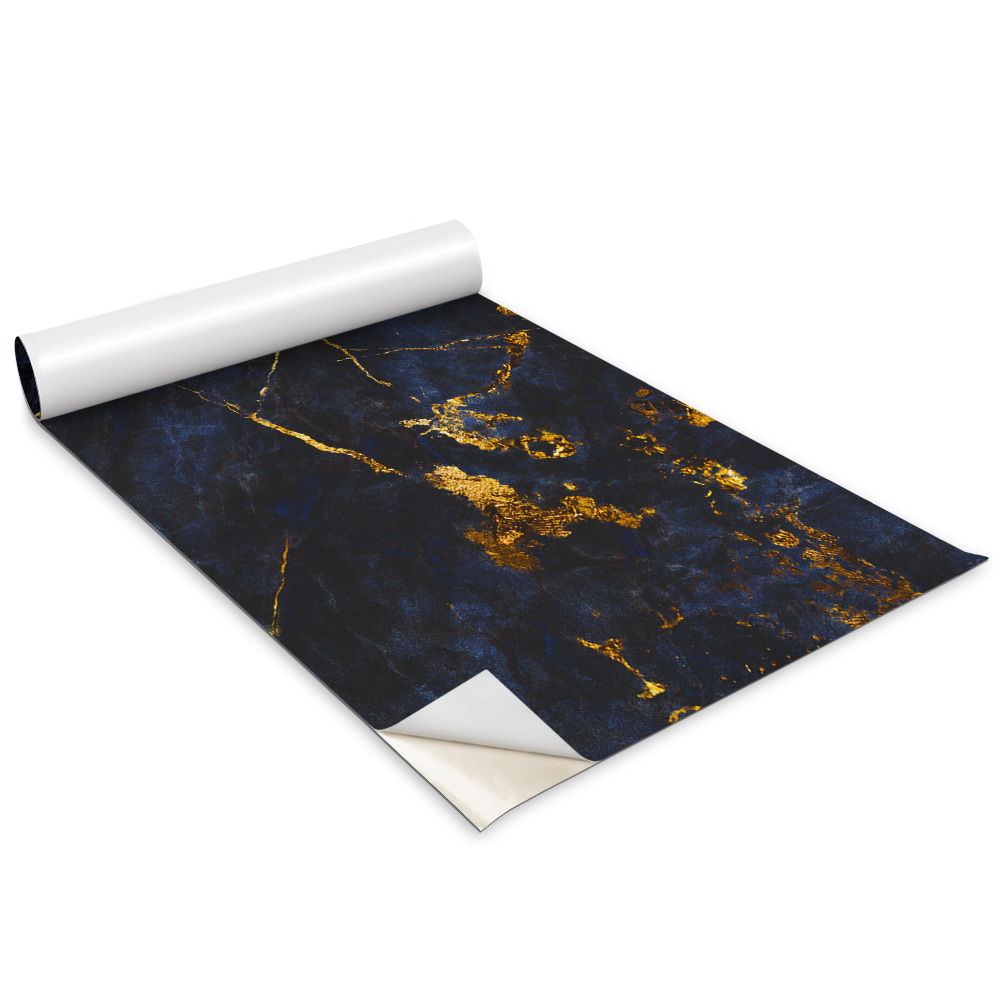 Dekoratív bútor matrica Kék márvány