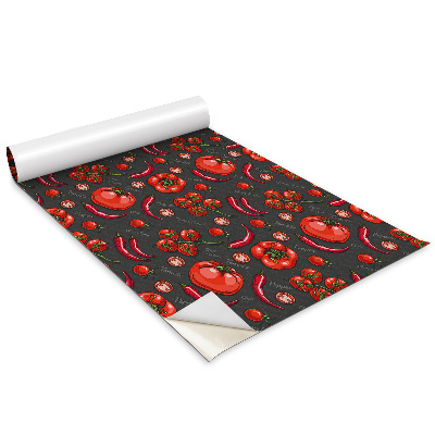 Dekoratív bútor matrica Paprika és paradicsom
