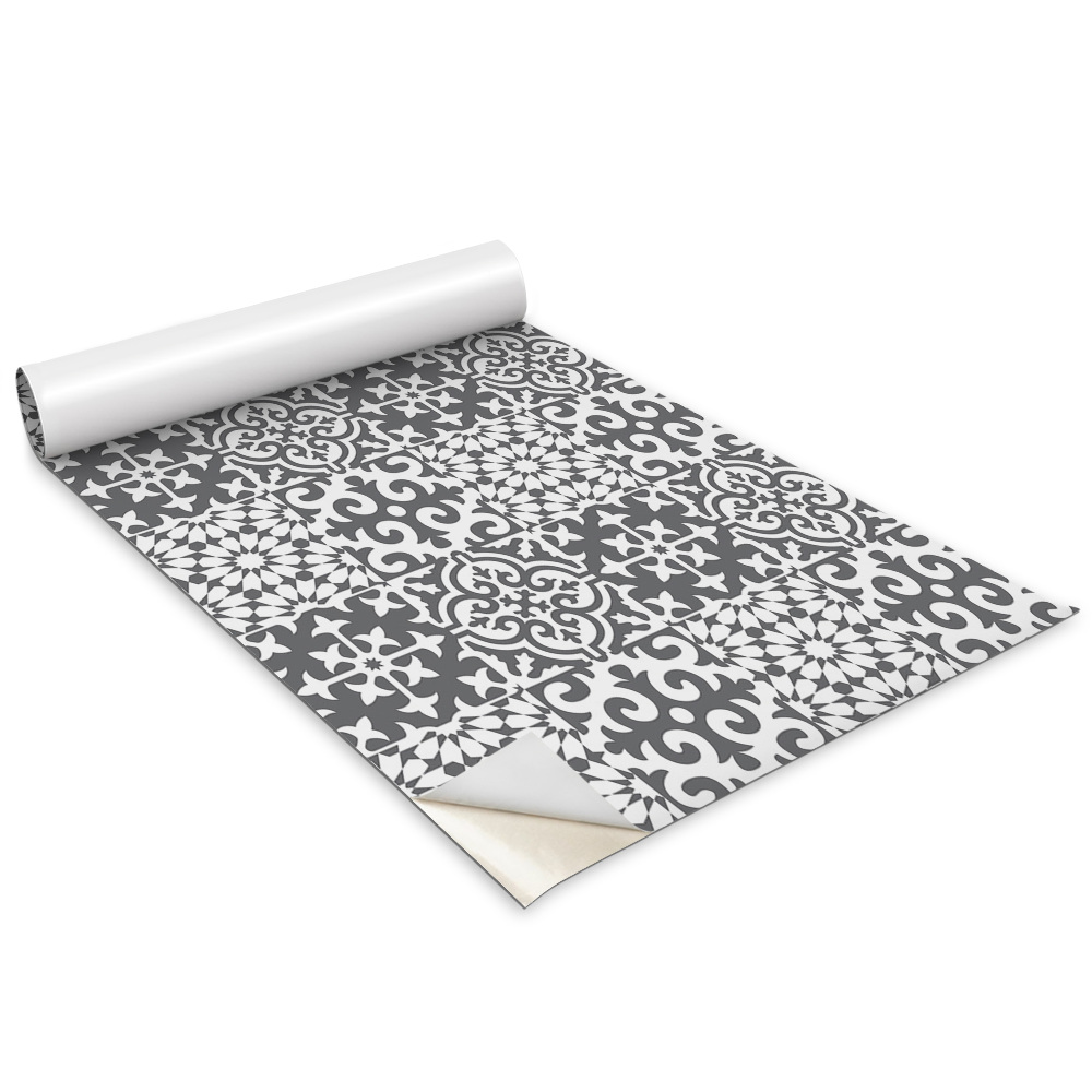 Bútor matrica Szürke csempe portugál motívummal