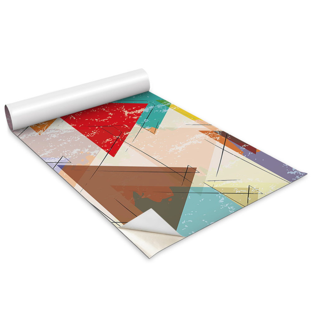 Bútor matrica Színes háromszögek