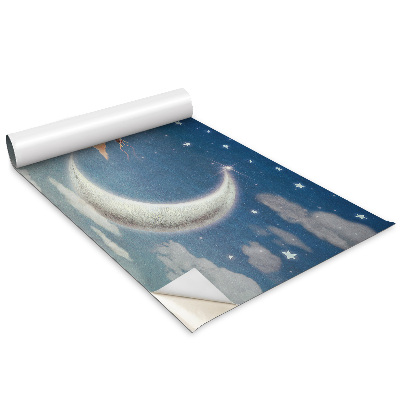 Dekoratív bútor matrica Nő a Holdon