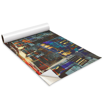 Bútor matrica Zsúfolt város éjszaka