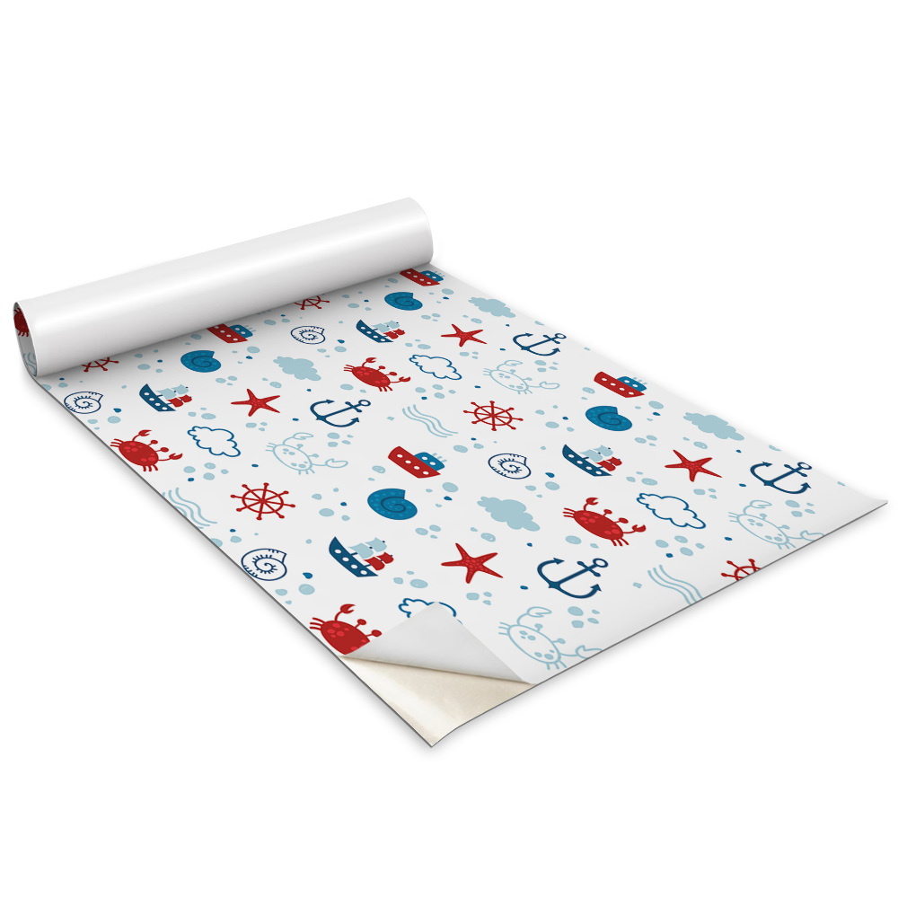 Bútor matrica Tengerparti minta gyerekeknek Rákok Hajók