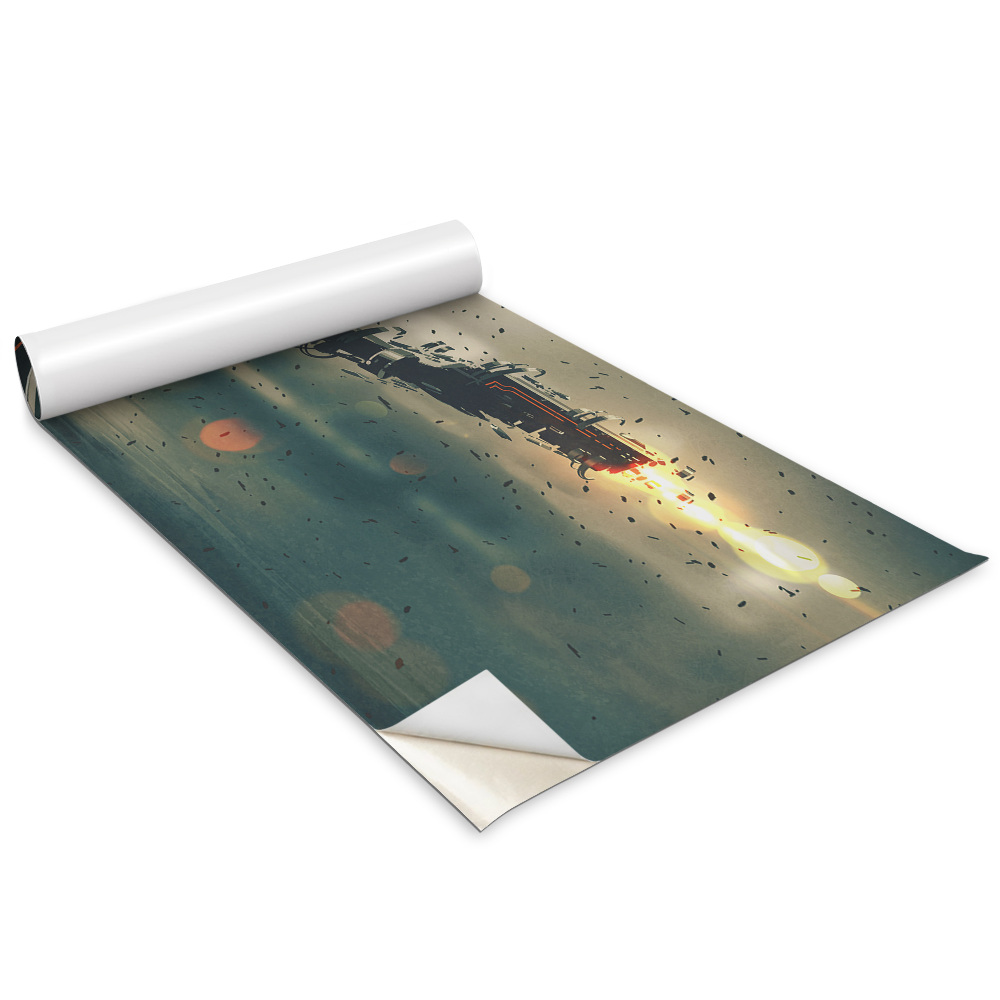 Dekoratív bútor matrica Fantasy figura fegyverekkel