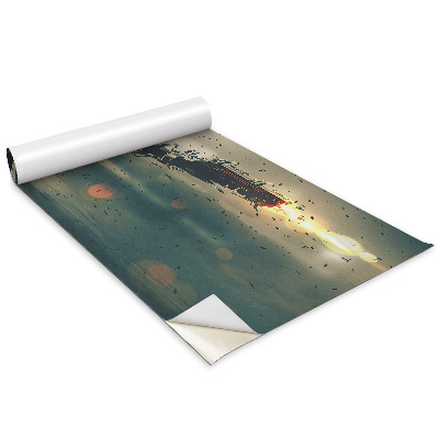 Dekoratív bútor matrica Fantasy figura fegyverekkel