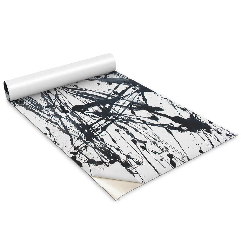 Dekoratív bútor matrica Fekete ecsetfröccsök