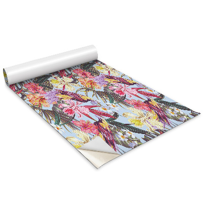 Bútor matrica Virágok és madarak