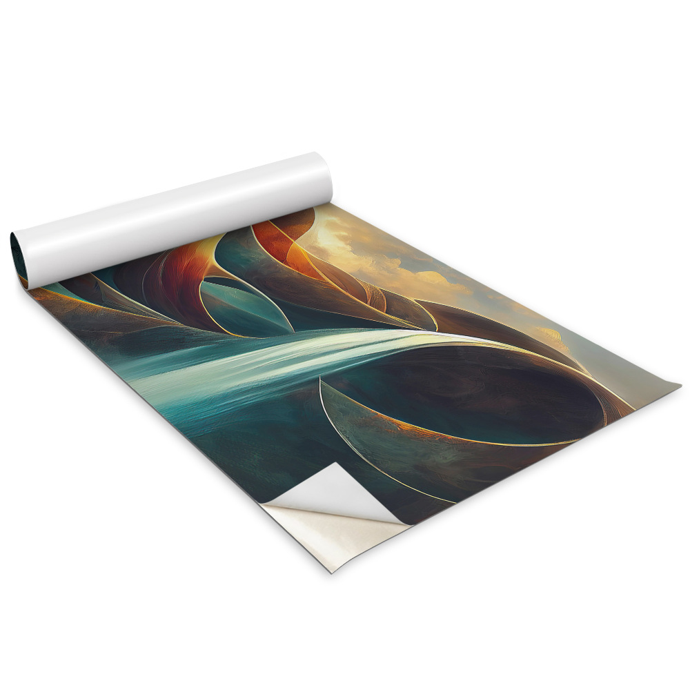 Dekoratív bútor matrica Hullámok absztrakció