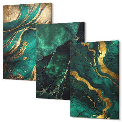 Falikép szett triptichon Elegáns absztrakt kő minták