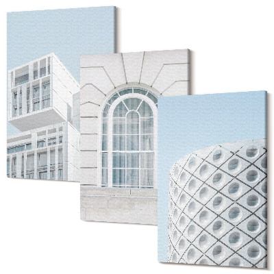Kép szett triptichon Modern építészet, minimalizmus és geometria