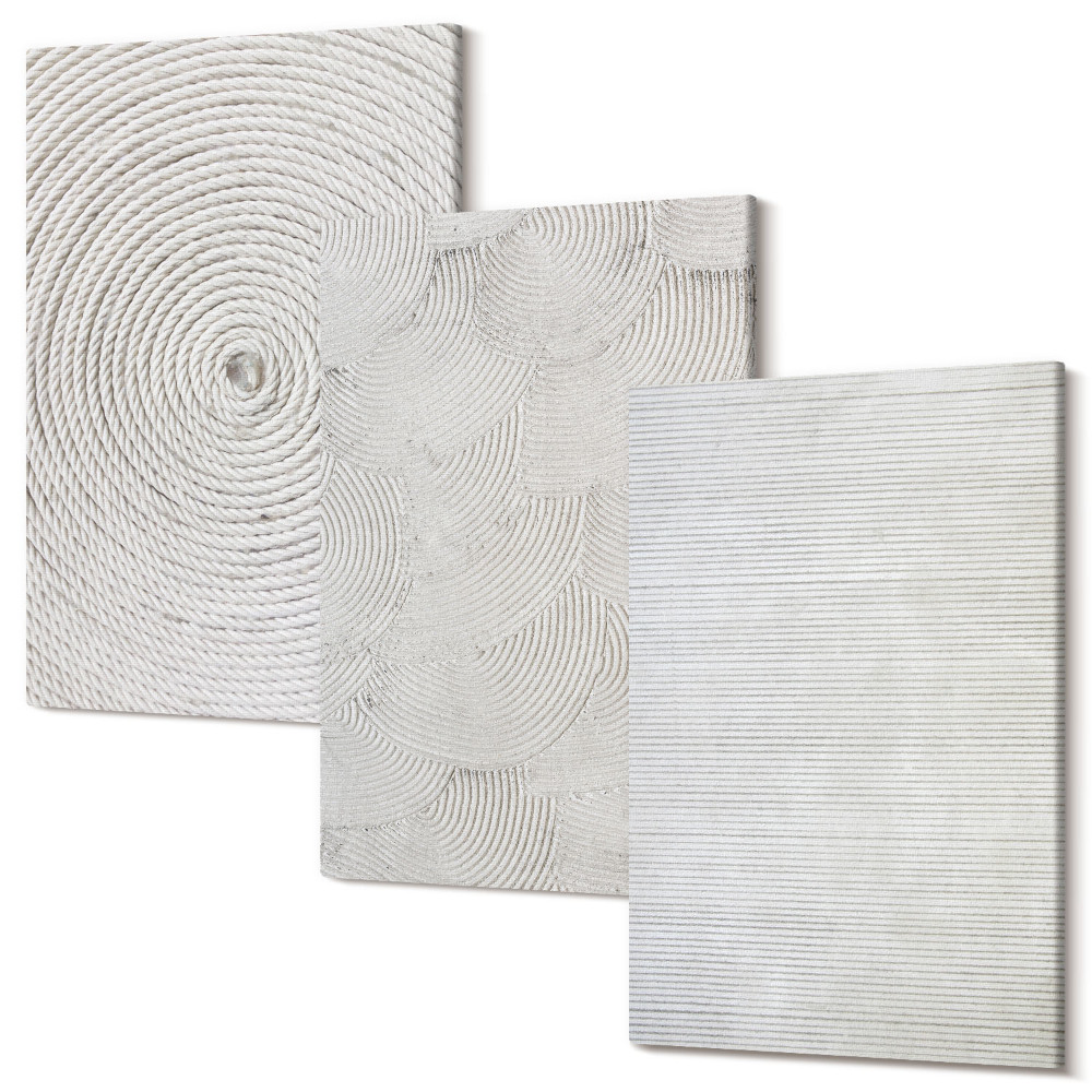 Háromrészes vászonkép szett Geometrikus karton modern minták