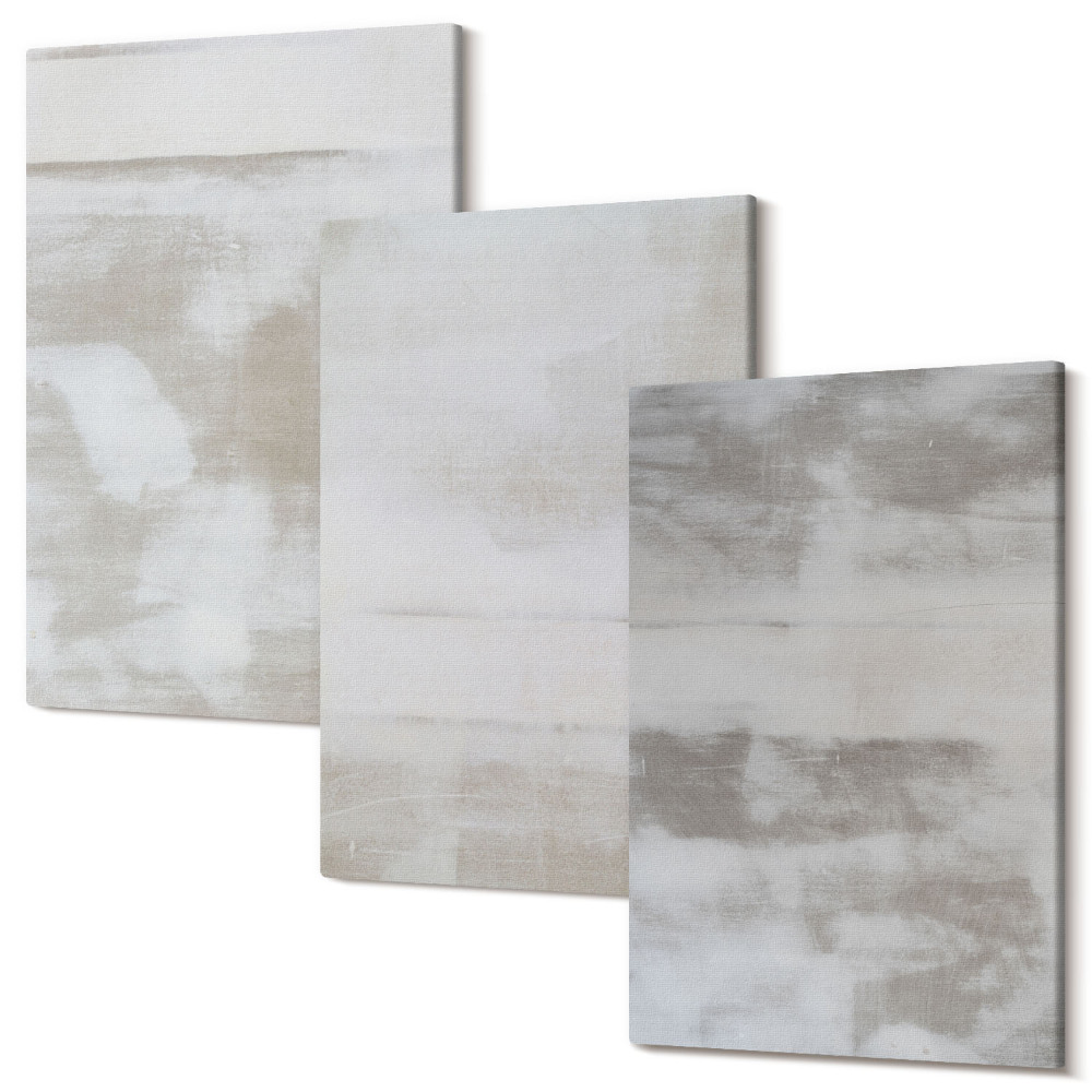 Háromrészes vászonkép szett Kopott textúrák modern ipari stílusban