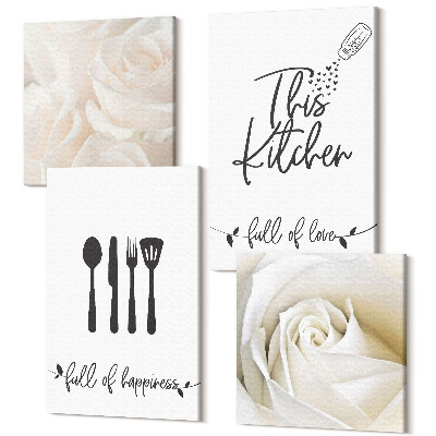 Négy részes vászonkép Geometrikus minták poszterek Bauhaus stílusban