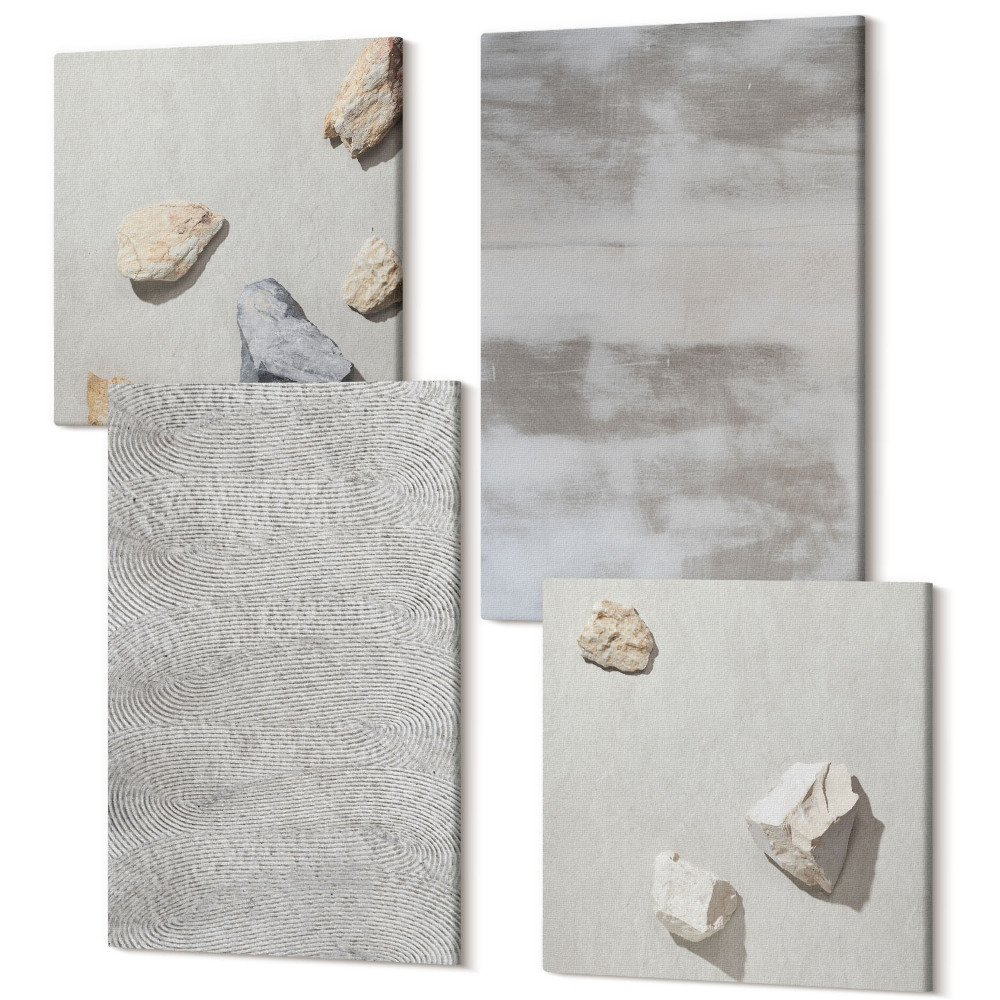 Négy részes vászonkép Modern textúra struktúrák minimalista stílusban