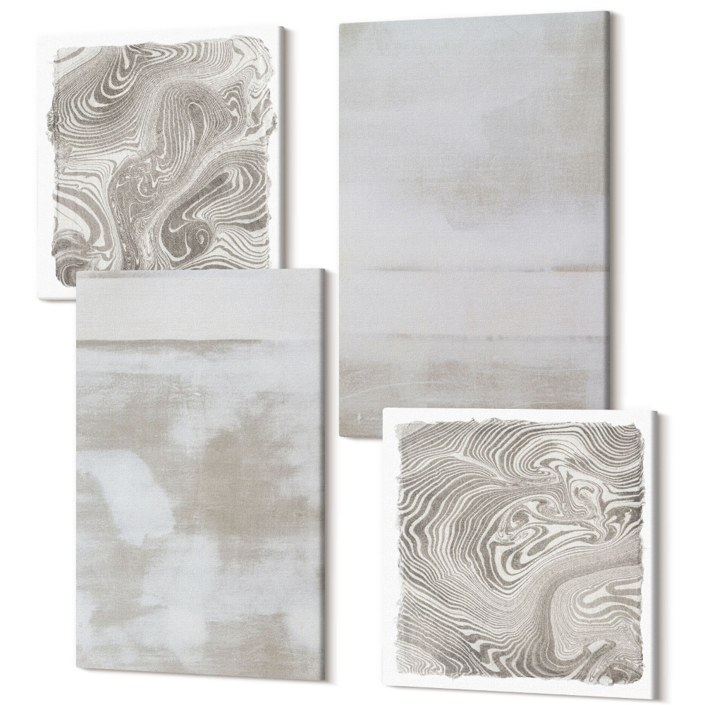 Négy részes vászonkép szett Kopott textúrák modern ipari stílusban