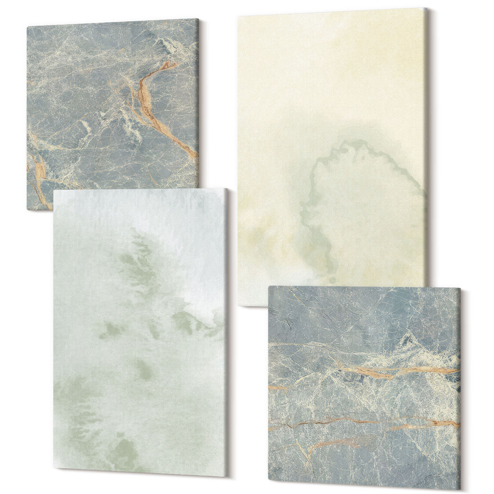 Négy részes vászonkép Pasztell akvarellek vászon festék textúrák