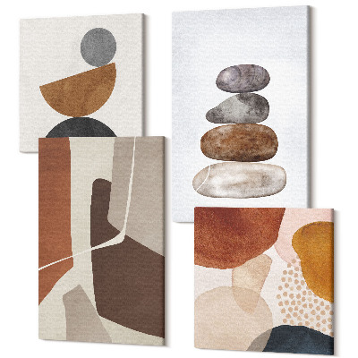 Négy részes vászonkép Absztrakt festmény modern dekoráció