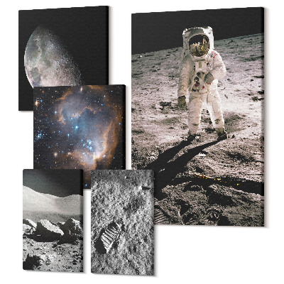 Öt részes vászonkép Kozmikus felfedezések és az univerzum titkai