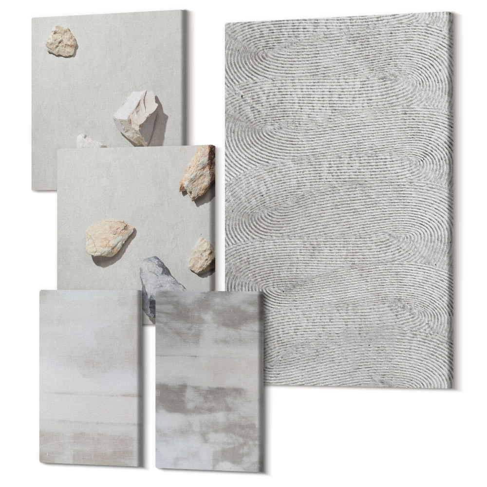 Öt részes vászonkép szett Modern textúra struktúrák minimalista stílusban