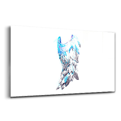 Egyedi üvegkép Madárszárnyak utánzata