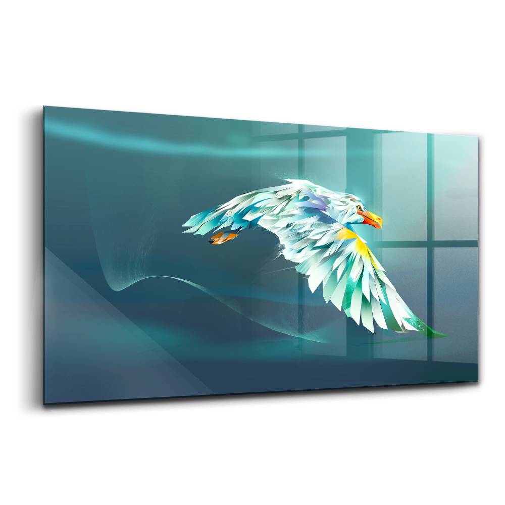 Egyedi üvegkép Kép egy repülő sas