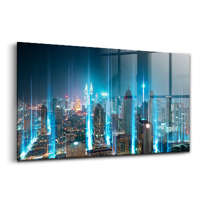 Üvegkép falra Felhőkarcolók Dubai