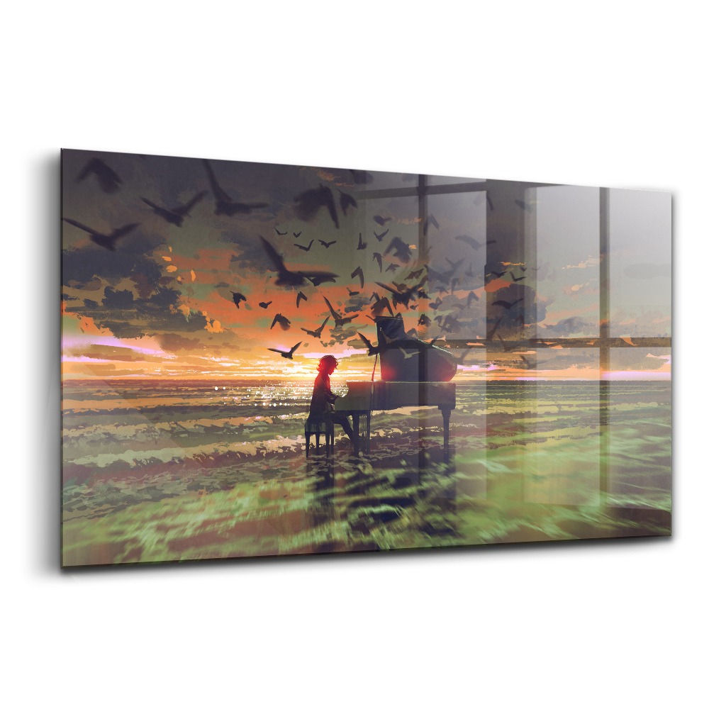 Üvegkép falra Koncert a tengerparton