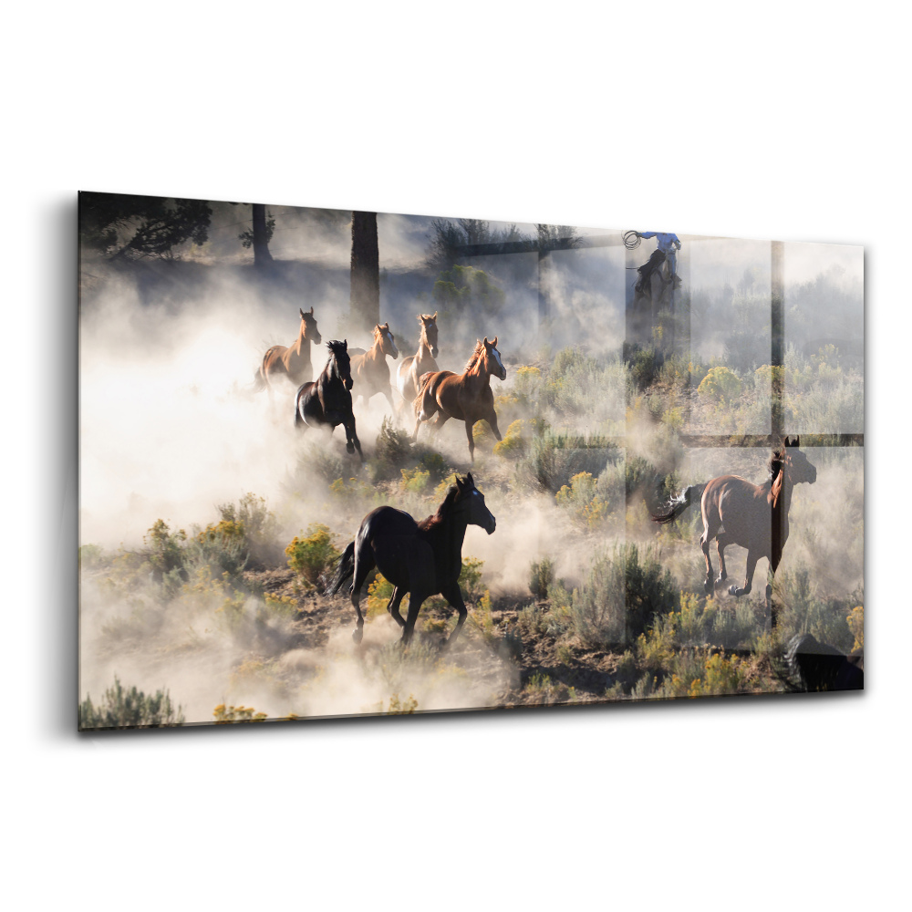 Üvegkép Száguldó lócsorda
