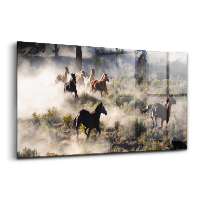 Üvegkép Száguldó lócsorda