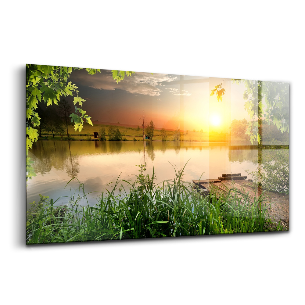 Üvegkép falra Nyári naplemente