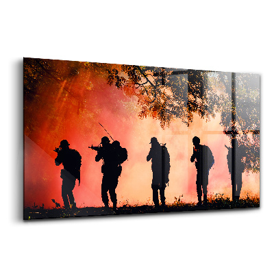 Üvegkép Fegyveres erők harci hazaszeretet
