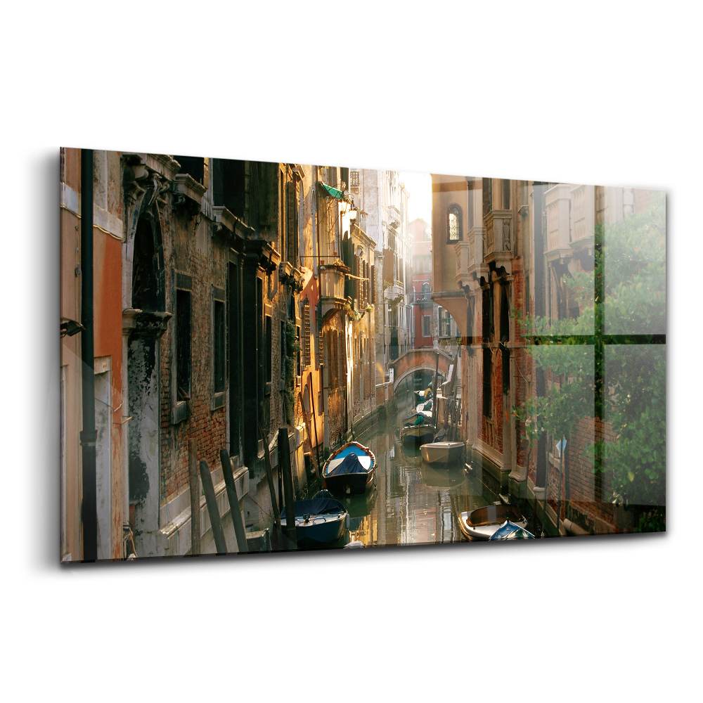 Üvegkép falra Velence romantika Canal Grande