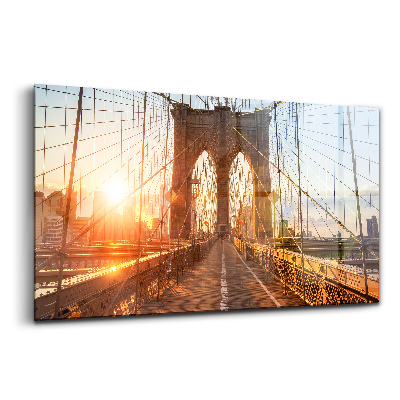 Üvegkép falra Brooklyn híd NYC