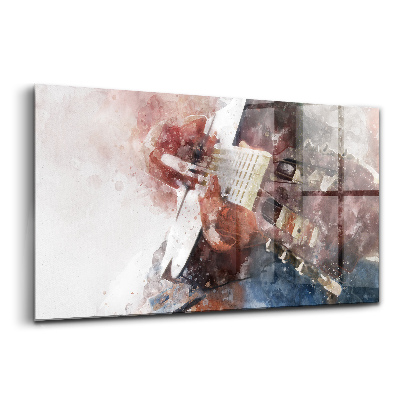 Egyedi üvegkép Gitár vizualizáció