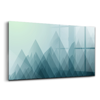 Egyedi üvegkép Geometrikusan összeállított figurák