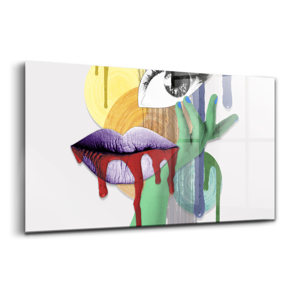 Üvegkép Szürrealista kollázs