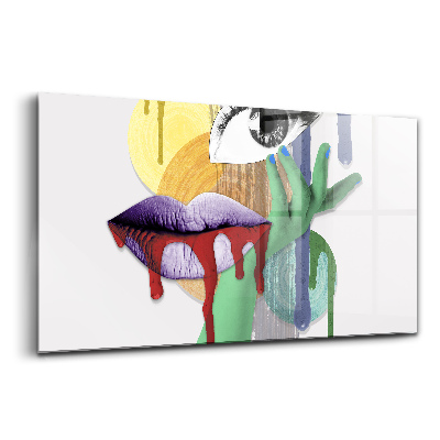 Üvegkép Szürrealista kollázs