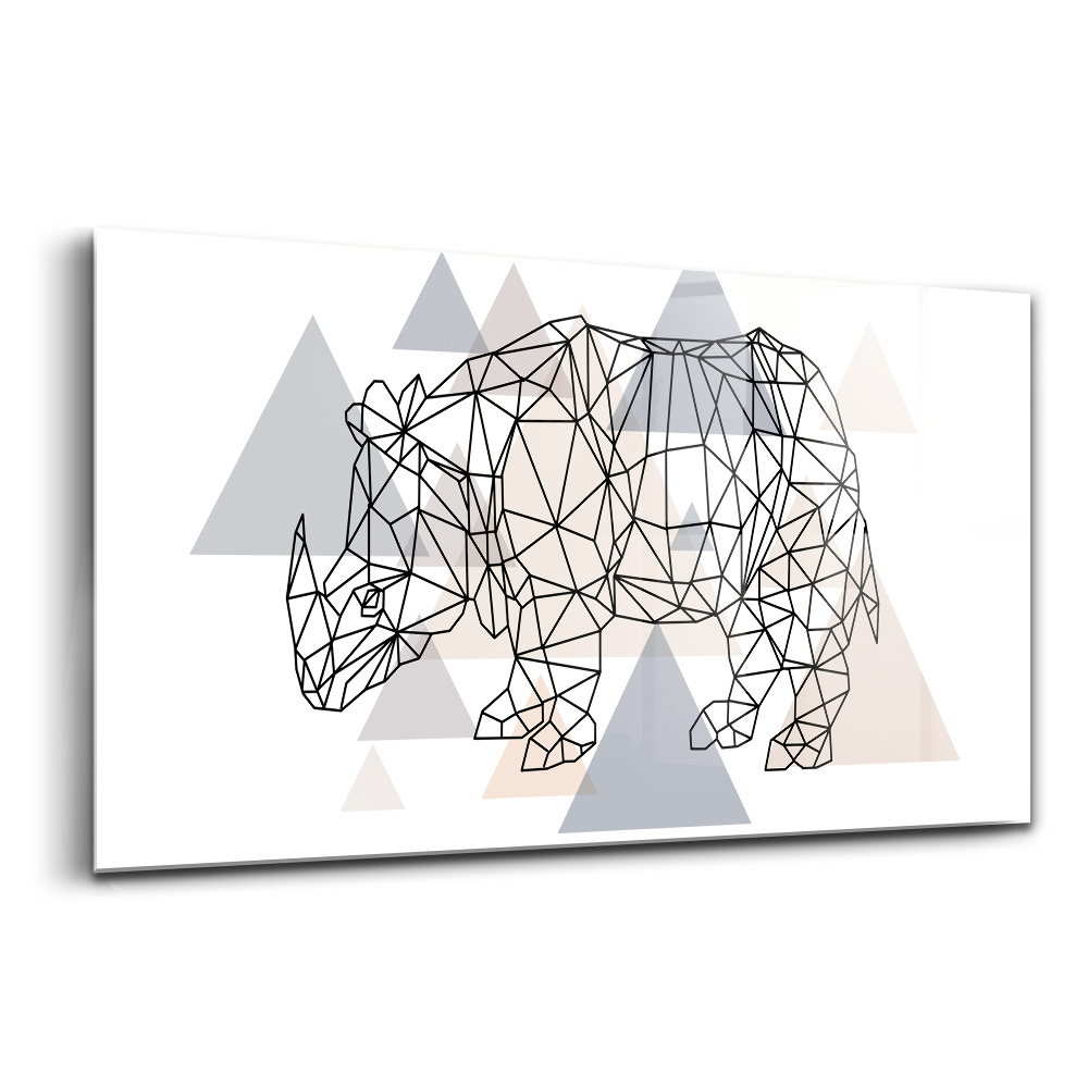 Egyedi üvegkép Geometrikus minta