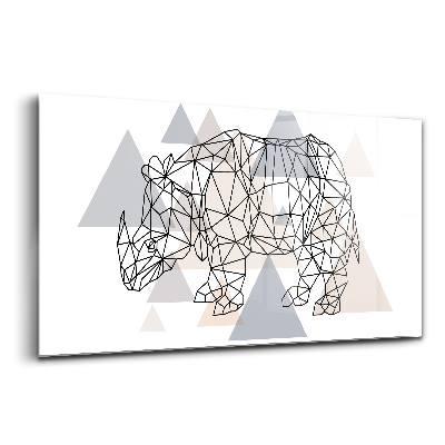 Egyedi üvegkép Geometrikus minta