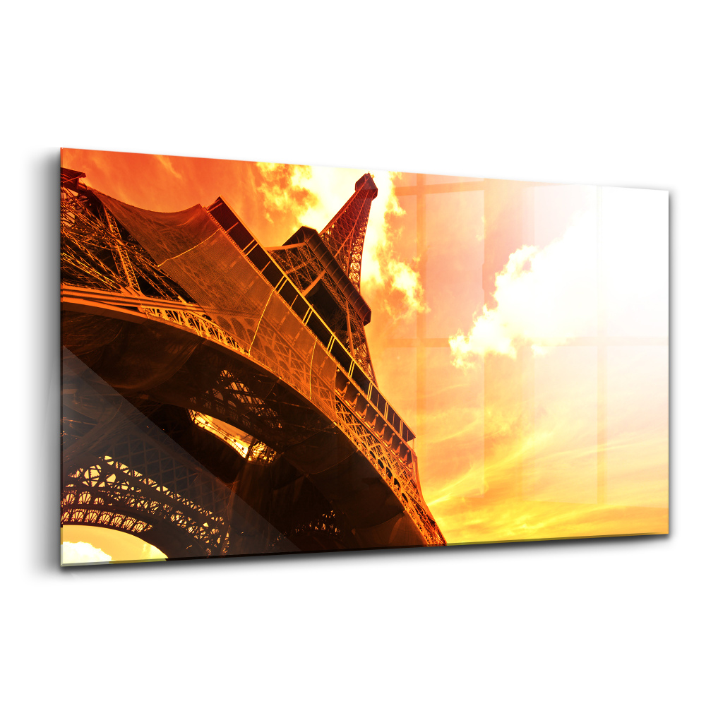 Üvegkép Az Eiffel-torony látványossága Párizsban