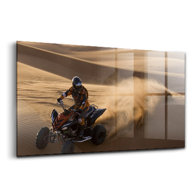 Üvegkép ATV-zés a sivatagban
