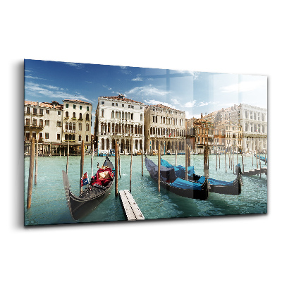 Üvegkép falra Gondolák Velence Olaszország