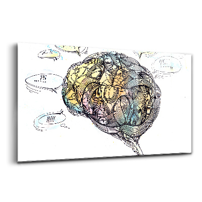 Üvegkép Az agy művészi ábrázolása