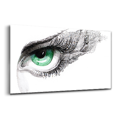 Üvegkép Absztrakt emberi szem