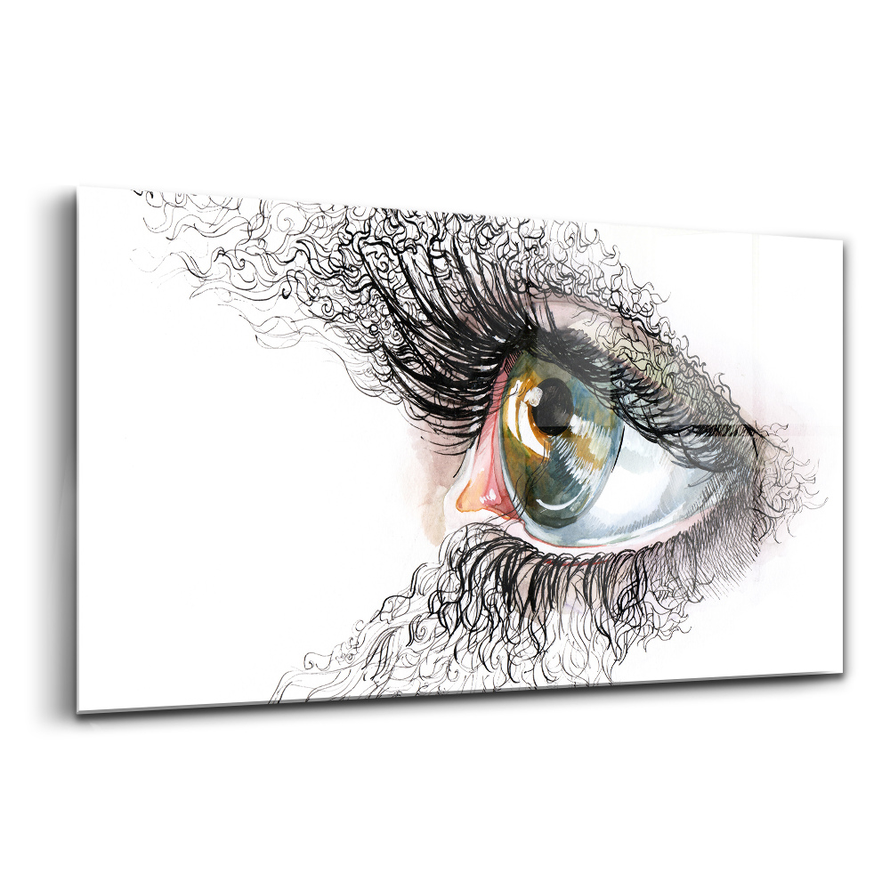 Üvegkép falra Rajz emberi szem