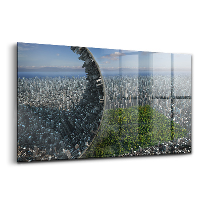 Üvegkép falra Absztrakt központi park