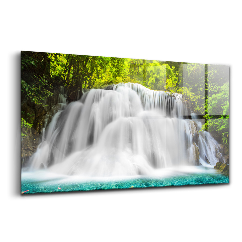 Üvegkép falra Huai Mae Khamin vízesés