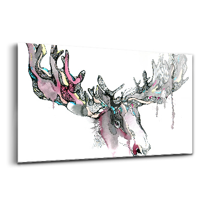 Egyedi üvegkép Moose absztrakt